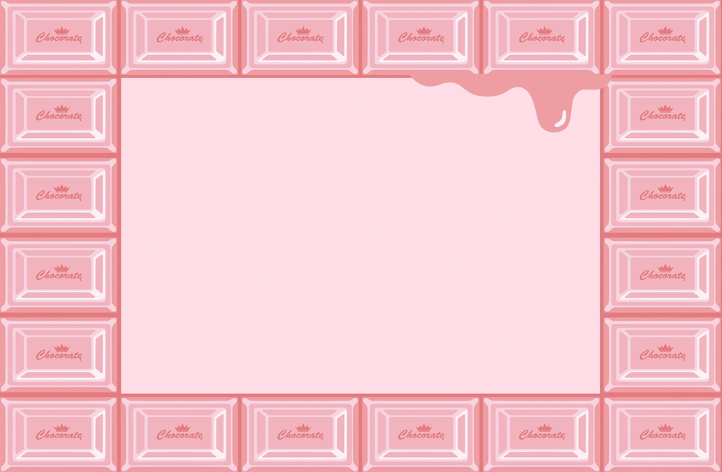 Set of 3 Chocolate Bar Frame Background Illustrations and Vectors | Strawberry Chocolate