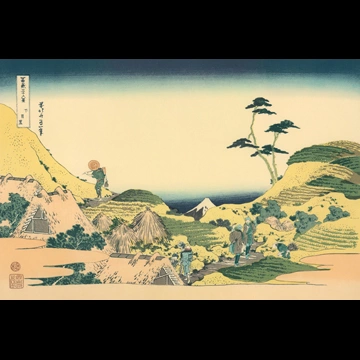 「富嶽三十六景 下目黒」 葛飾北斎 （1830年頃）