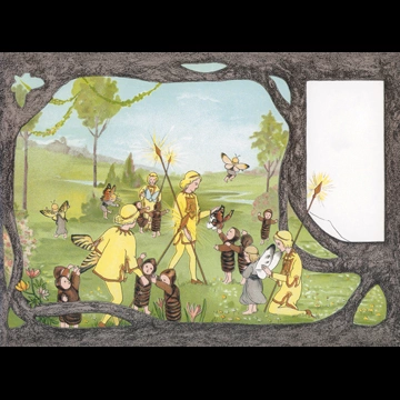 「ちょうちょのくに 挿絵 #4 （蝶々の羽は春のお日様の贈り物）」 ジビュレ・フォン オルファース