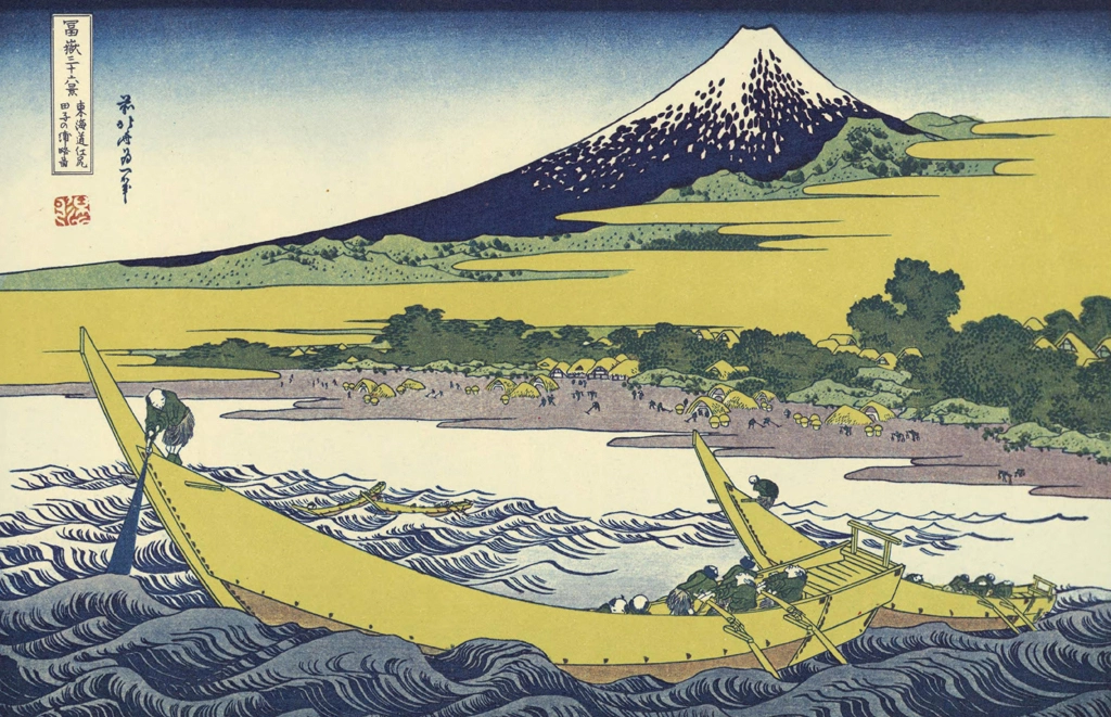 「富嶽三十六景 東海道江尻田子の浦略図」 葛飾北斎 （1830年頃） | 浮世絵名作選集 北斎Iより