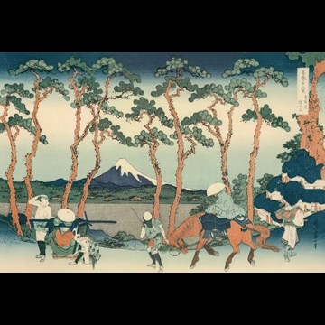 「富嶽三十六景 東海道程ヶ谷」 葛飾北斎 （1830年頃）