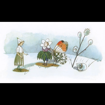 The First Flowers from “Flower Fairy Tales” by Ernst Kreidolf