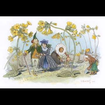 Primrose Garden from “Flower Fairy Tales” by Ernst Kreidolf