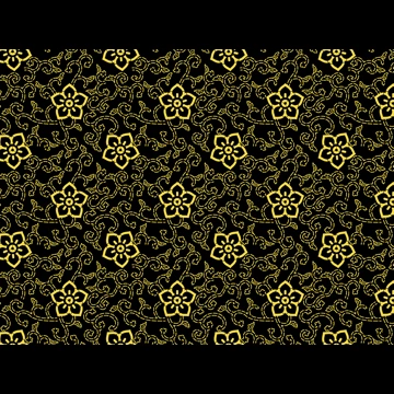 Set of 6 Vine and Flower Pattern Background Illustrations and Vectors