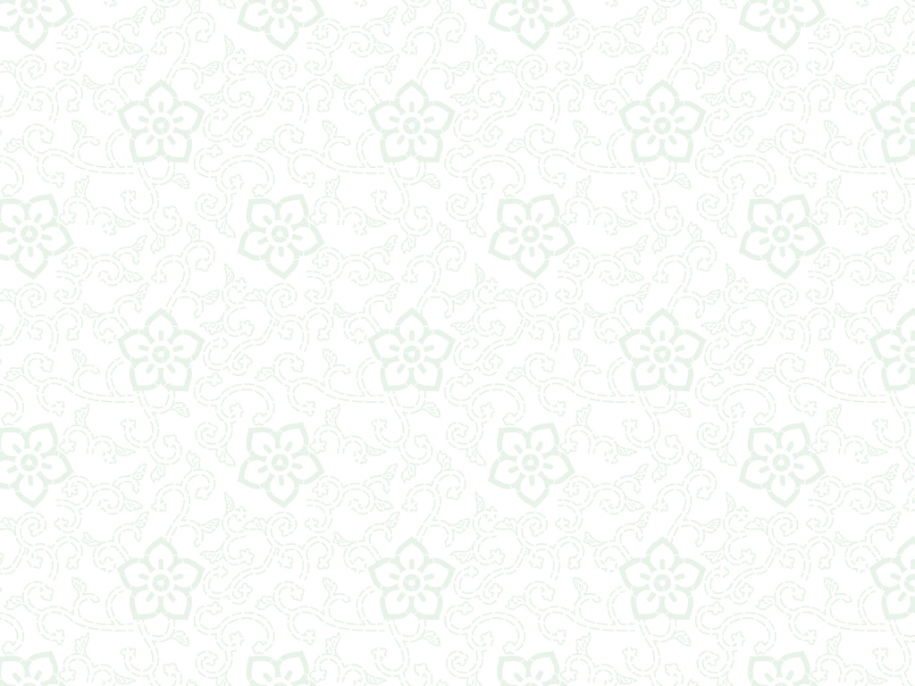 6種類の蔓と花柄の背景イラストとベクター | 薄緑色と白色