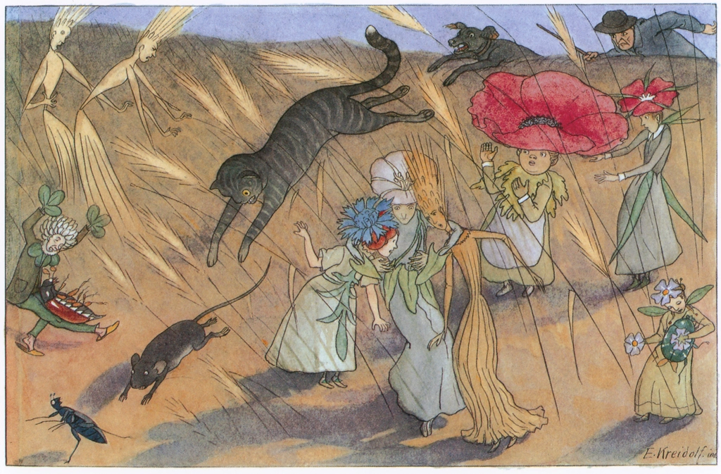 「花のメルヘン おいかけっこ」 エルンスト・クライドルフ | NorthSouth Booksより
