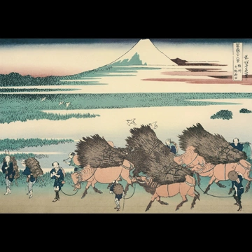 Thirty-Six Views of Mount Fuji: Ōno Field in Suruga Province by Katsushika Hokusai (circa 1830)