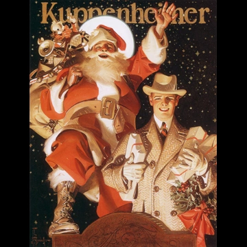 「メリークリスマス （クッペンハイマーの広告）」 J・C・ライエンデッカー （1924年）
