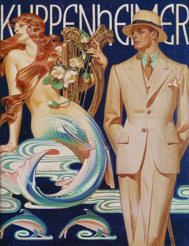 「クッペンハイマーによる品質 （クッペンハイマーの広告）」 J・C・ライエンデッカー （1930年頃） | 右 J.C. Leyendecker: American Imagistより
