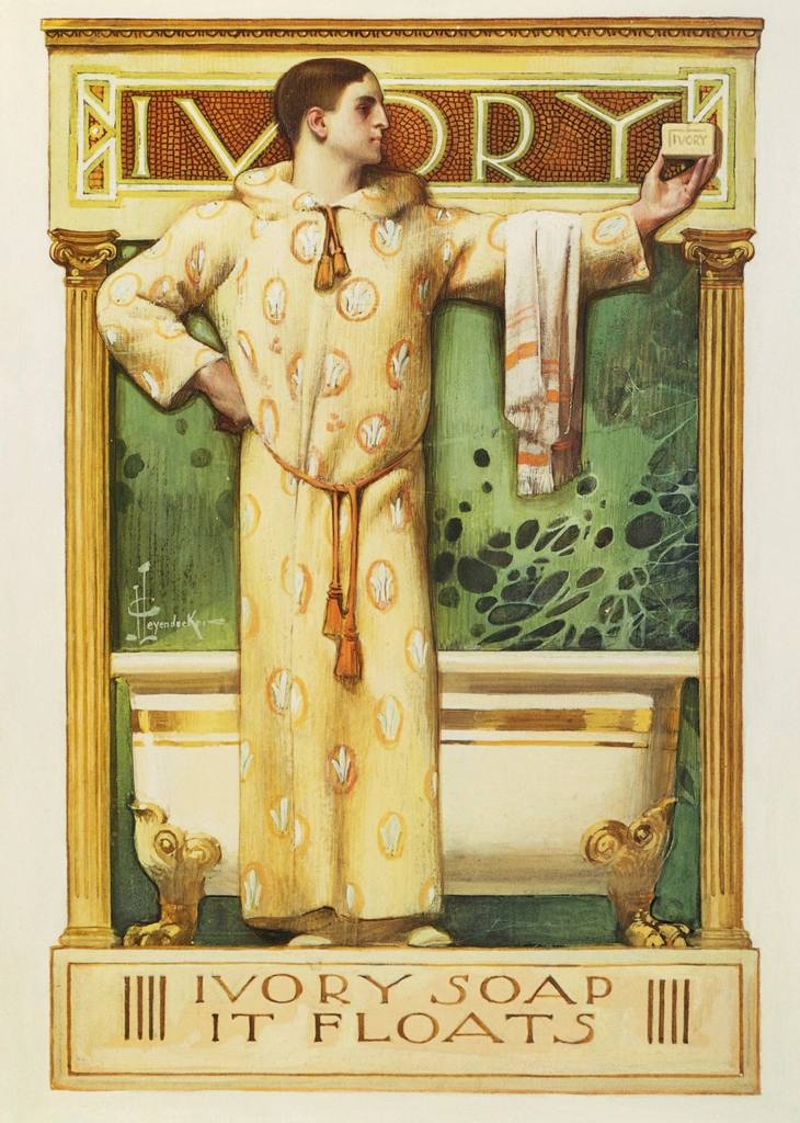 「アイボリー・ソープ：浮く石鹸」 J・C・ライエンデッカー （1900年） | J.C. Leyendecker: American Imagistより