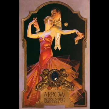 「踊るカップル （アロー・カラーの広告）」 J・C・ライエンデッカー （1930年）