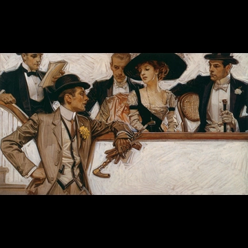 「証人台1 （アロー・カラーの広告）」 J・C・ライエンデッカー （1913年）
