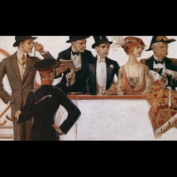 「証人台2 （アロー・カラーの広告）」 J・C・ライエンデッカー （1913年）