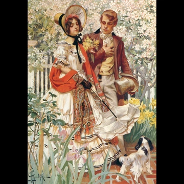 「庭園の散歩」 J・C・ライエンデッカー （1904年）