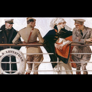 「客船リヴァイアサン」 J・C・ライエンデッカー （1918年）
