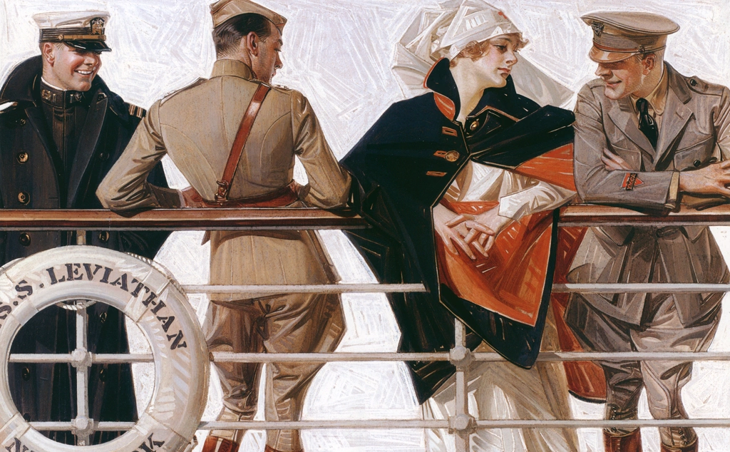 「客船リヴァイアサン」 J・C・ライエンデッカー （1918年） | J.C. Leyendecker: American Imagistより