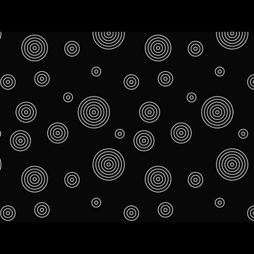 6種類の波紋柄模様の背景イラストとベクター