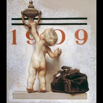 「ニューイヤーベイビー 1909」 J・C・ライエンデッカー （1909年）
