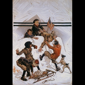 「雪合戦」 J・C・ライエンデッカー （1911年）
