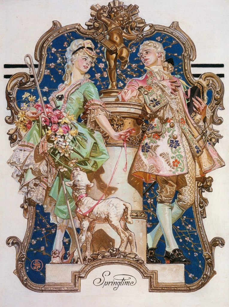 「春 – 小さな羊飼い」 J・C・ライエンデッカー （1927年） | J.C. Leyendecker: American Imagistより