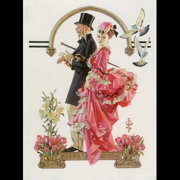 Easter Couple by J. C. Leyendecker (1932)