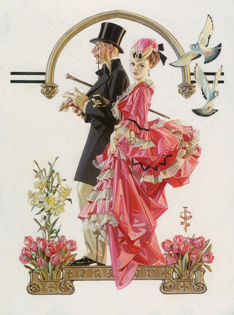 Easter Couple by J. C. Leyendecker (1932) | from J.C. Leyendecker: American Imagist