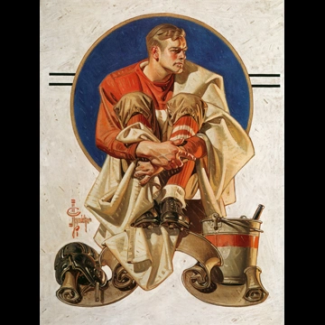 Football Hero by J. C. Leyendecker (1933)