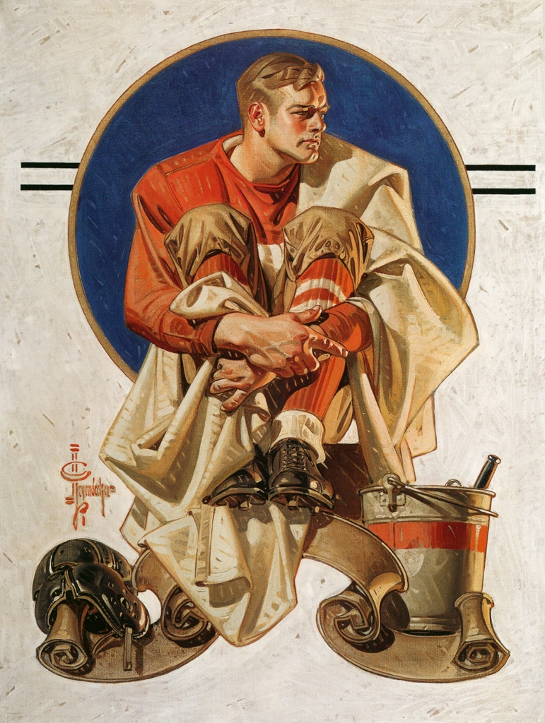 Football Hero by J. C. Leyendecker (1933) | from J.C. Leyendecker: American Imagist