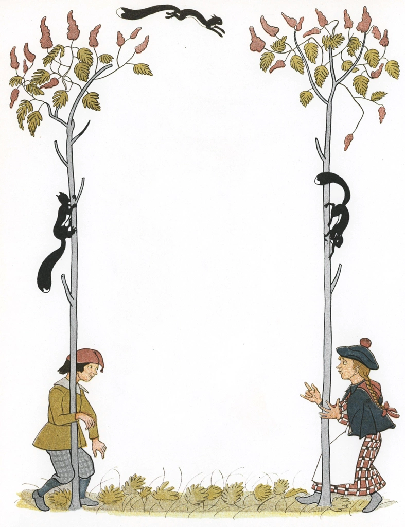 Questioner and the Chatterbox from “Fitzebutze” by Ernst Kreidolf | from Holp Shuppan