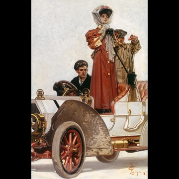 「淑女と自動車」 J・C・ライエンデッカー （1906年）