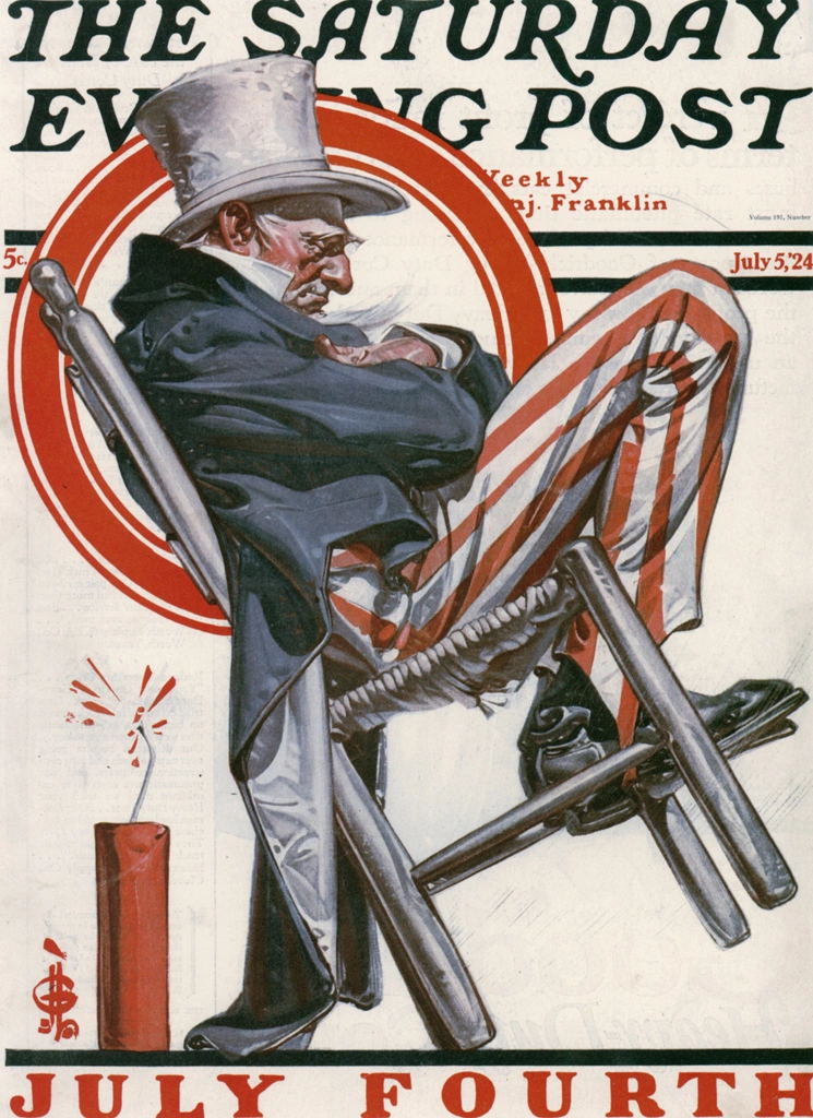 Saturday Evening Post Cover, July 5, 1924 by J. C. Leyendecker (1924) | from J.C. Leyendecker: American Imagist