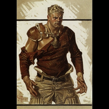Football Hero by J. C. Leyendecker (1916)