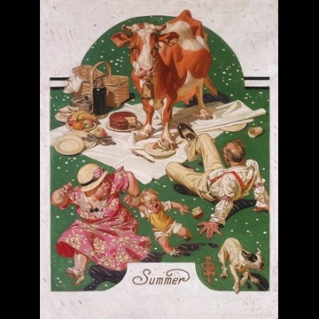 Interrupted Picnic by J. C. Leyendecker (1933)