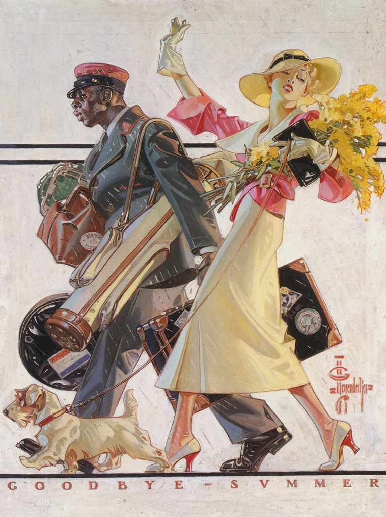 Farewell to Summer by J. C. Leyendecker (1934) | from J.C. Leyendecker: American Imagist