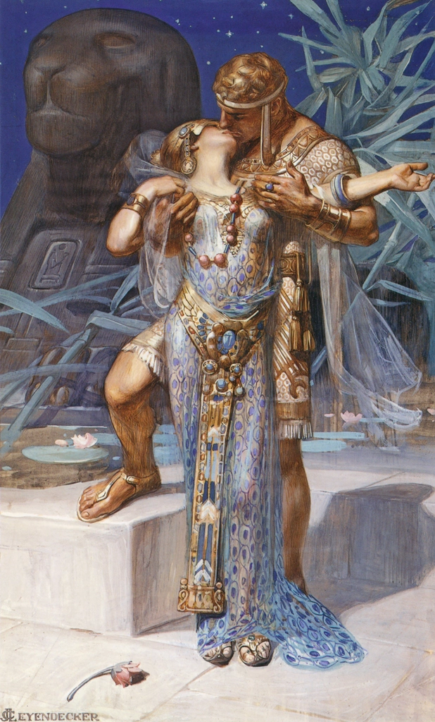 Antony and Cleopatra (from The Kiss of Glory) by J. C. Leyendecker (1902) | from J.C. Leyendecker: American Imagist