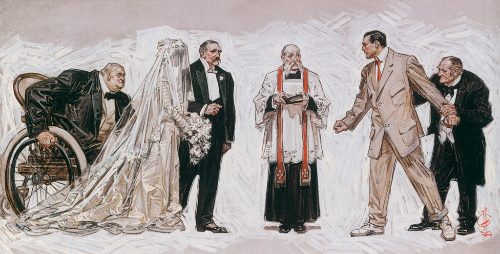 The Wedding (from The Voice in the Rice) by J. C. Leyendecker (1909) | from J.C. Leyendecker: American Imagist
