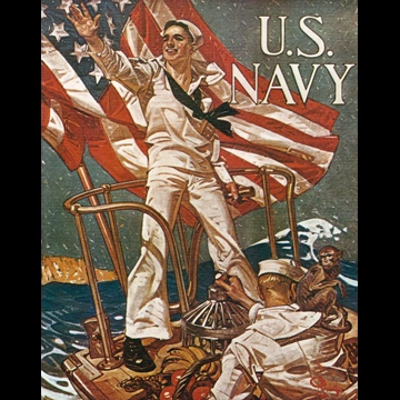 U S Navy Recruitment Poster by J. C. Leyendecker (1918)