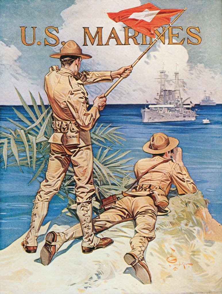 「アメリカ海兵隊に入隊しよう」 J・C・ライエンデッカー （1918年） | J.C. Leyendecker: American Imagistより