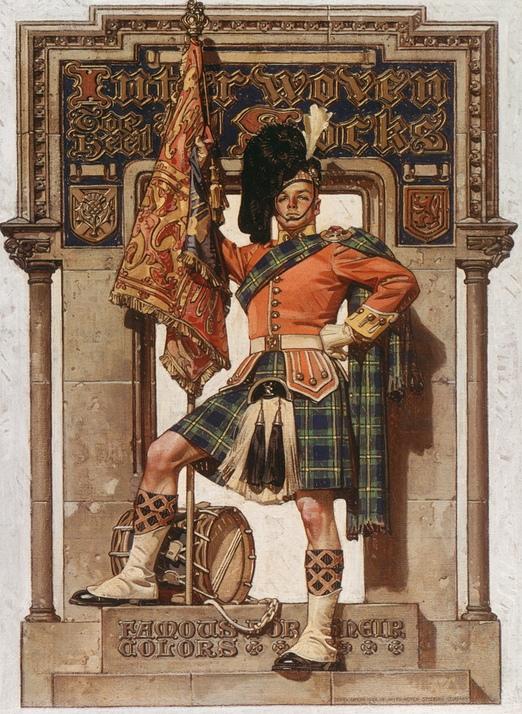 Interwoven Socks – Famous for Their Colors by J. C. Leyendecker (1927) | from J.C. Leyendecker: American Imagist