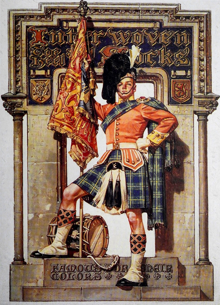 Interwoven Socks – Famous for Their Colors by J. C. Leyendecker (1927) | from The J. C. Leyendecker Collection