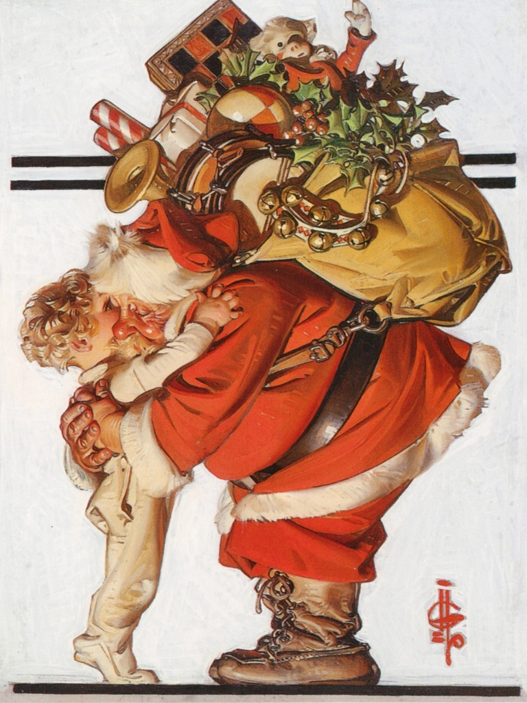 「サンタはあなたを愛しています」 J・C・ライエンデッカー （1925年） | J.C. Leyendecker: American Imagistより