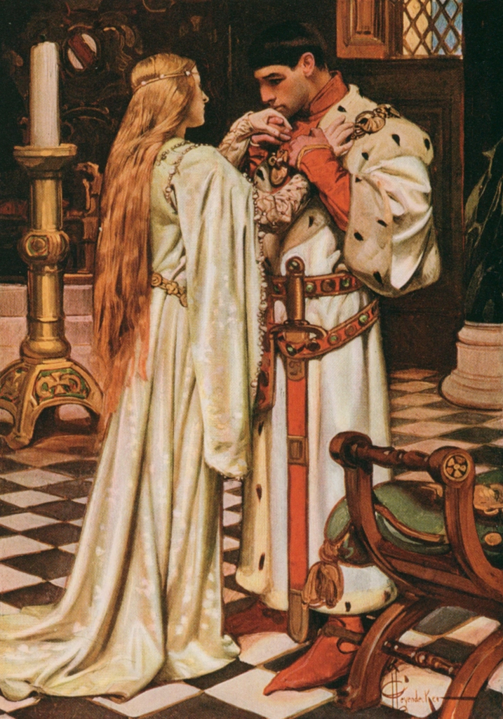 In the Banquet Hall (from Ridolfo) by J. C. Leyendecker (1906) | from J.C. Leyendecker: American Imagist