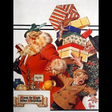 Twas the Night Before Christmas by J. C. Leyendecker (1936)