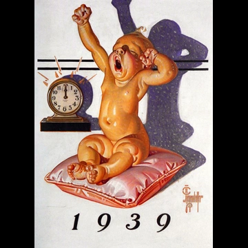 New Year’s Baby 1939 by J. C. Leyendecker (1938)