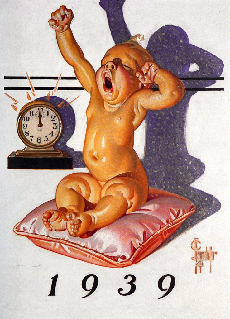 New Year’s Baby 1939 by J. C. Leyendecker (1938) | from The J. C. Leyendecker Collection