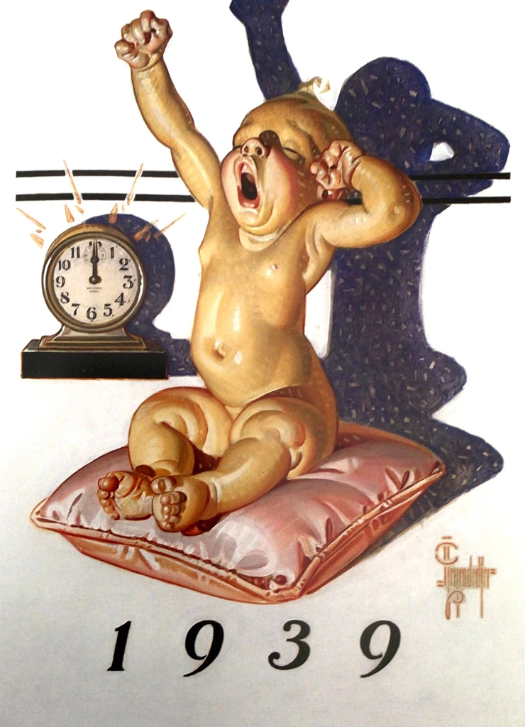 New Year’s Baby 1939 by J. C. Leyendecker (1938) | 2