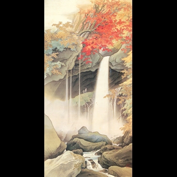 「日光裏見滝」 川合玉堂 （1903年頃）