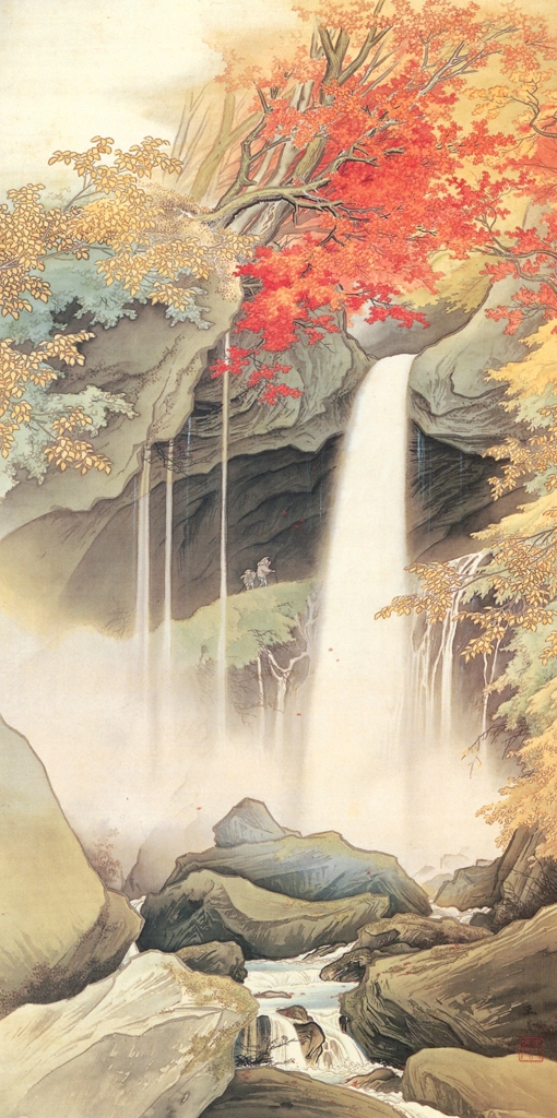 「日光裏見滝」 川合玉堂 （1903年頃） | 没後50年 川合玉堂展 時を超え よみがえる日本自然より
