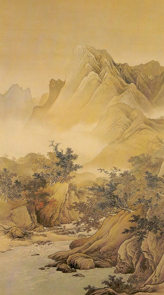 「渓山秋趣」 川合玉堂 （1906年） | 近代日本画にみる東と西と その想と技 山種美術館所蔵品展より
