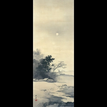 「月下帰駄」 川合玉堂 （1907年頃）